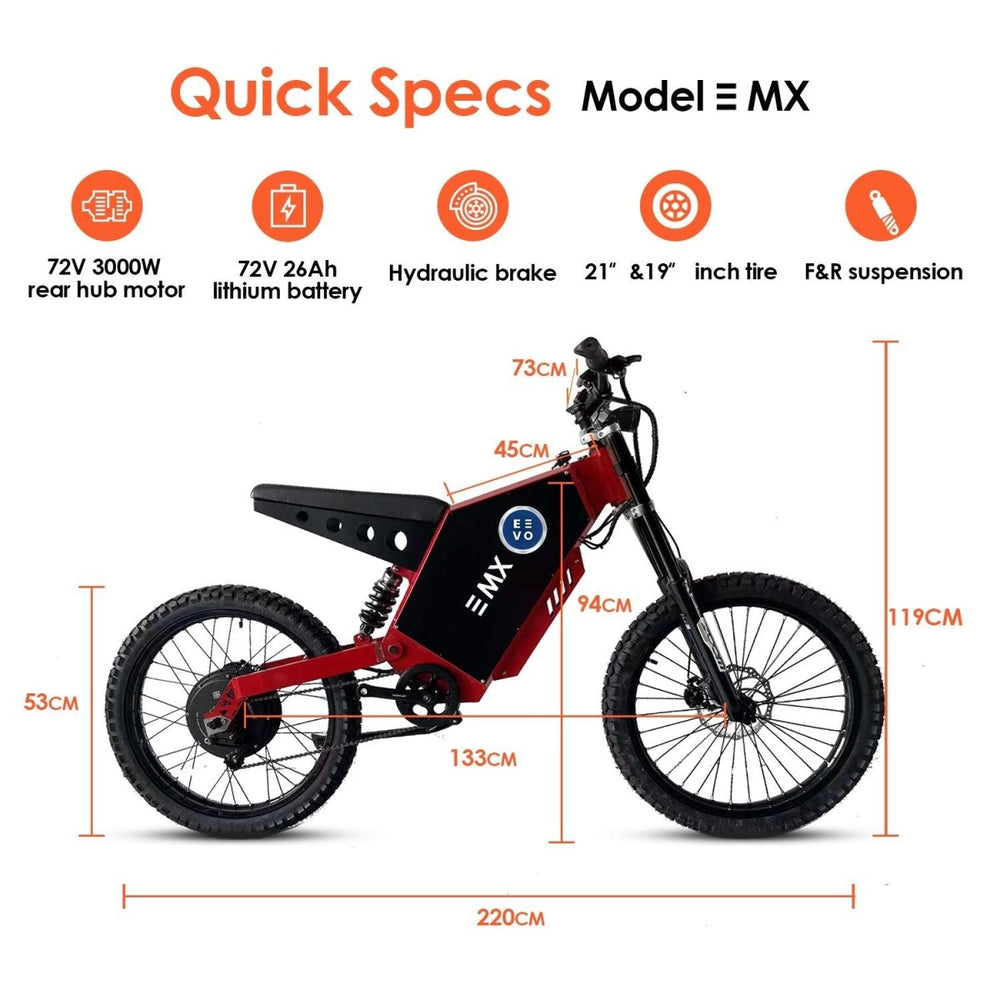 E MX Electric Bike - Eevo Motors - 